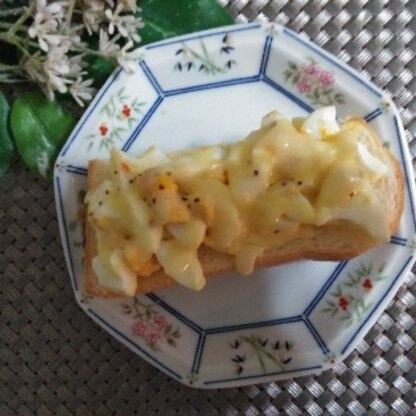 おはよー♪
卵沢山入れて作ったよ＼(^_^)／
チーズがからんで、美味しかったです❤️